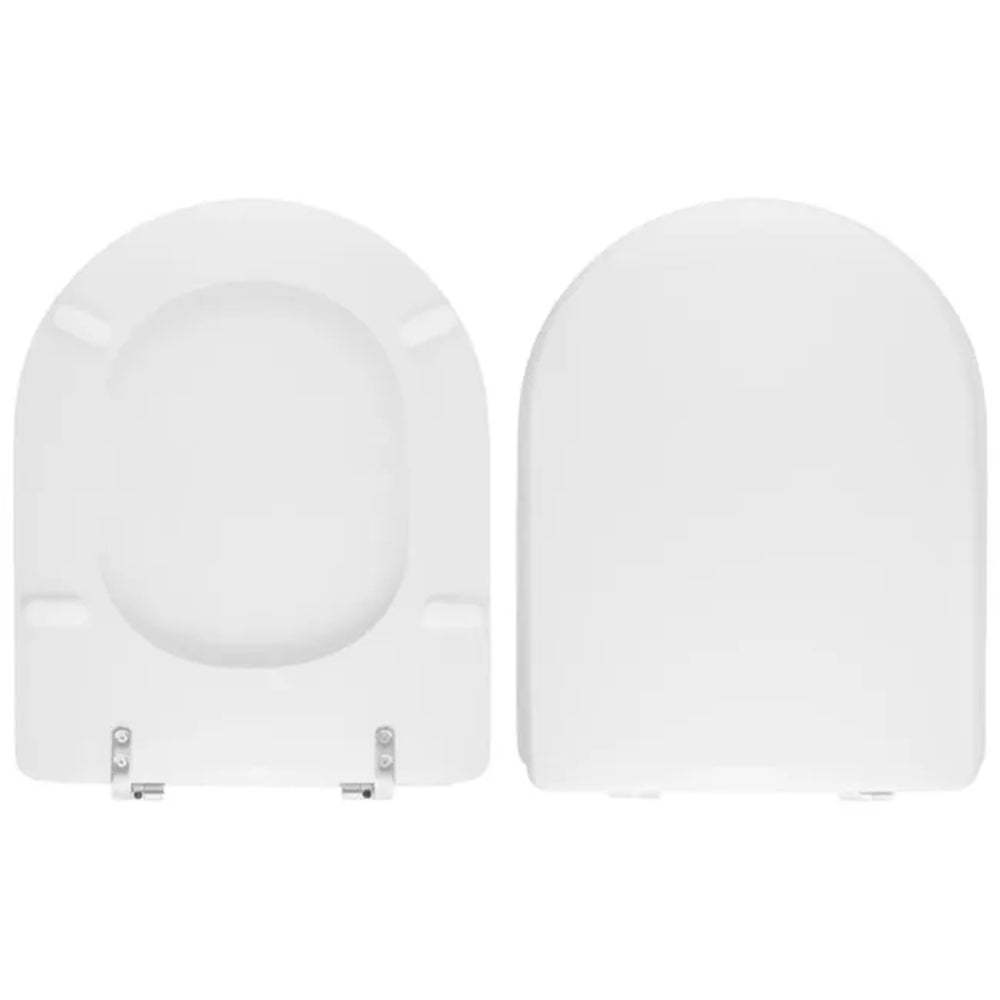 Sedile MDF poliesterato rubino 2 bianco - chiusura normale — SEBA