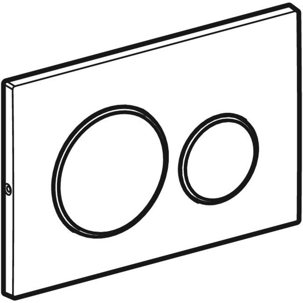Placca di comando sigma 20" antivandalo acciaio INOX spazzolato — Geberit
