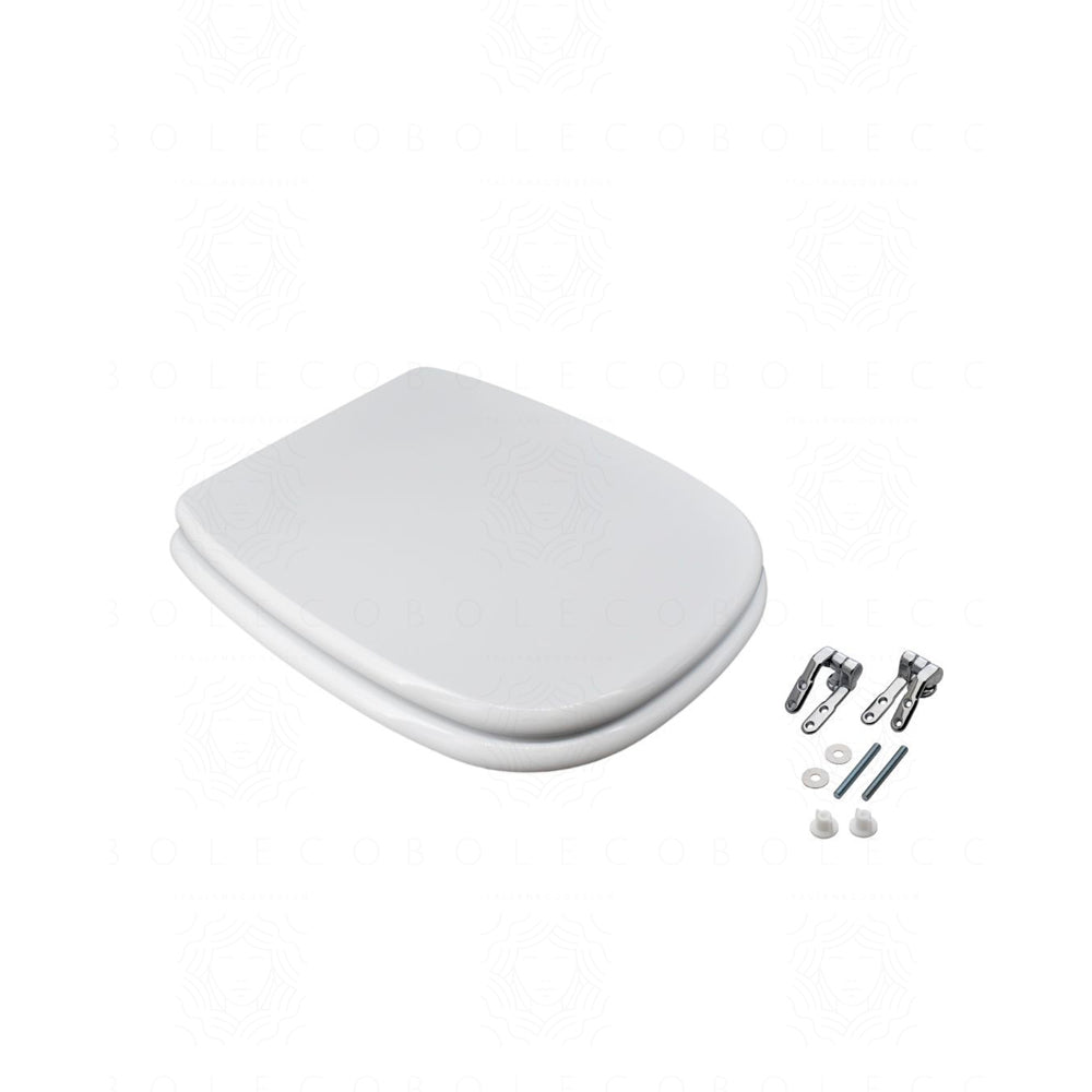 Sedile MDF poliesterato fleo bianco - chiusura normale — SEBA