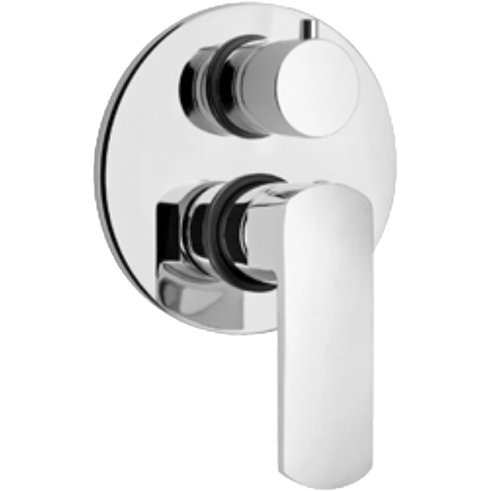 Miscelatore incasso doccia con deviatore Stile cromo — Paini