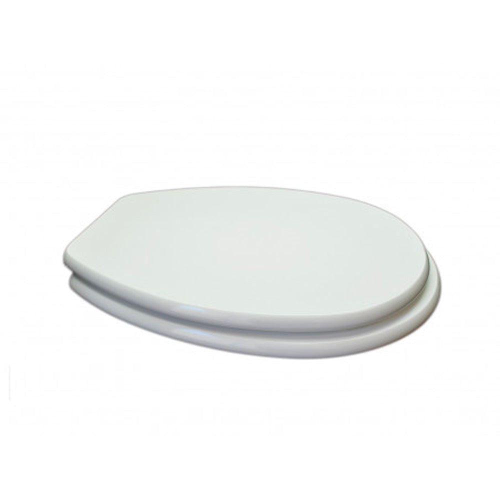 Sedile MDF poliesterato piemontesina bianco - chiusura normale — SEBA