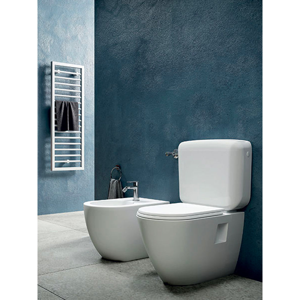 Cassetta di scarico a zaino concept MONOBLOC" doppio tasto bianca — CR