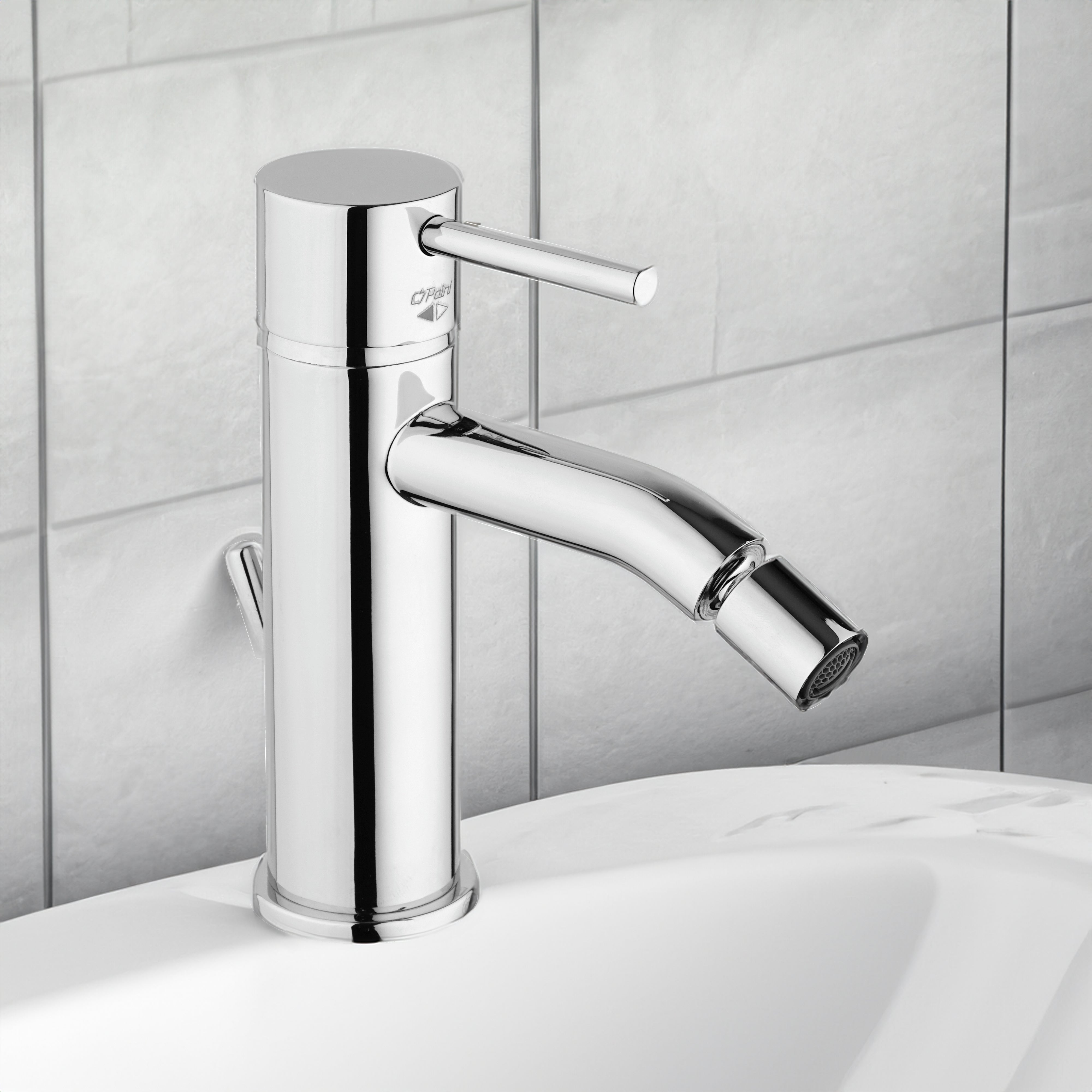 Miscelatore bidet open new DISCO" cromo + piletta 1"1/4 — Paini