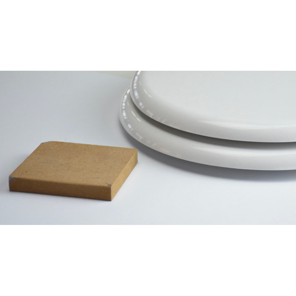 Sedile MDF poliesterato selnova bianco - chiusura normale — SEBA