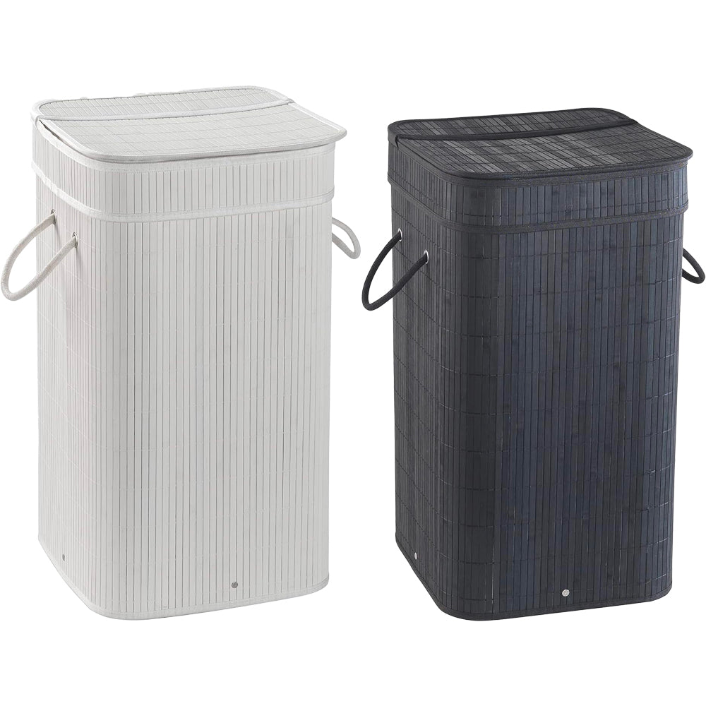 Cesto portabiancheria Tatami nero — GEDY