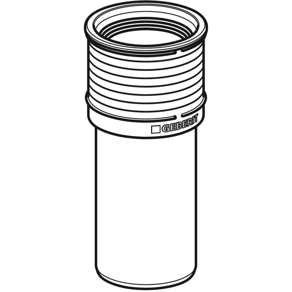Raccordo diritto per scarico WC silent-pp bianco - Ø110 mm — Geberit