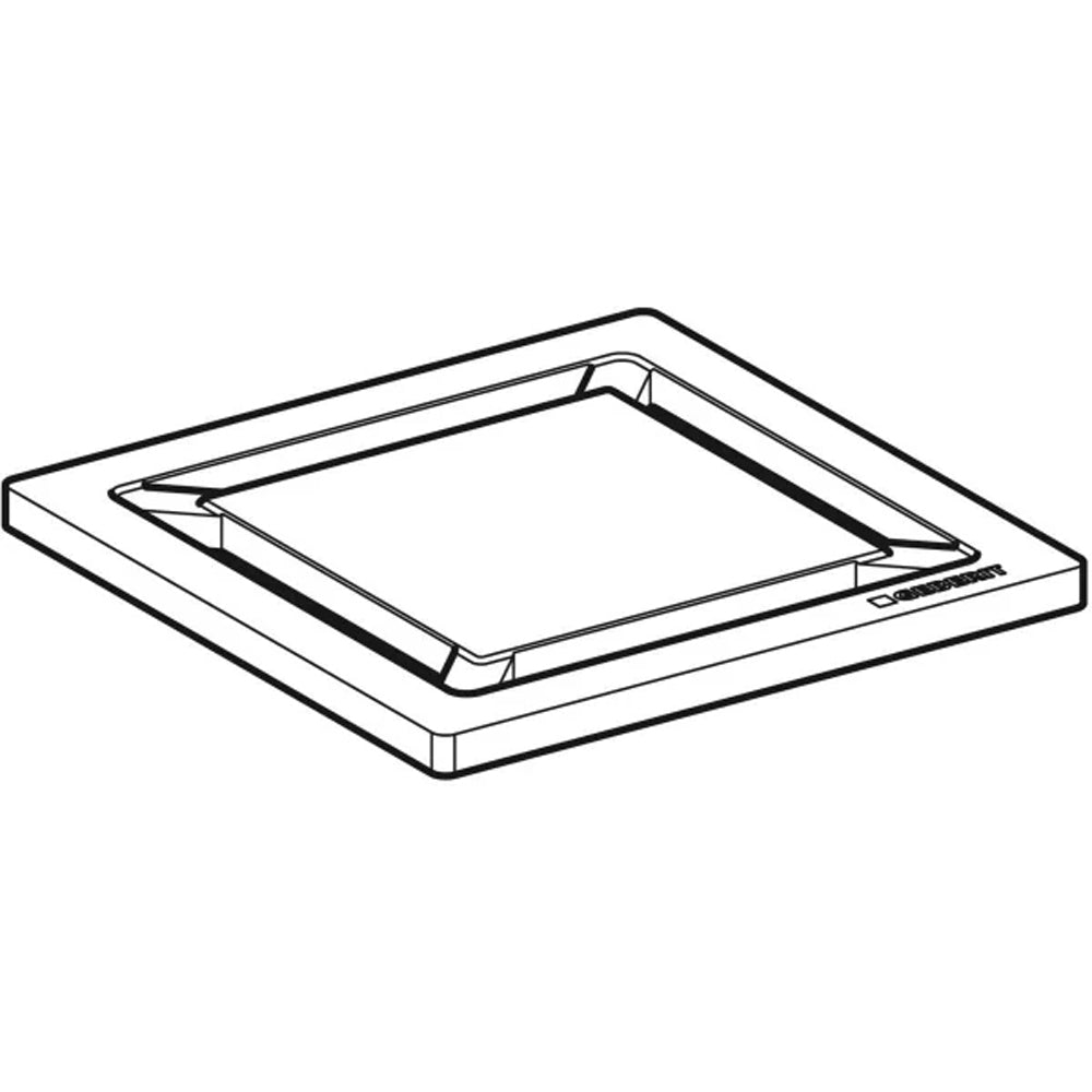 Griglia INOX per sifone doccia design 8x8 cm - quadrato — Geberit