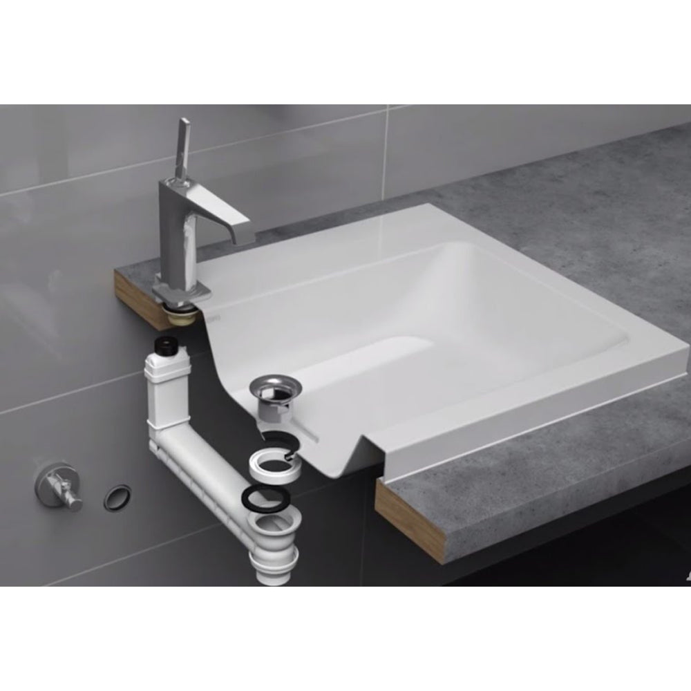 Piletta per lavabi variform Geberit CLOU" con azionamento a leva