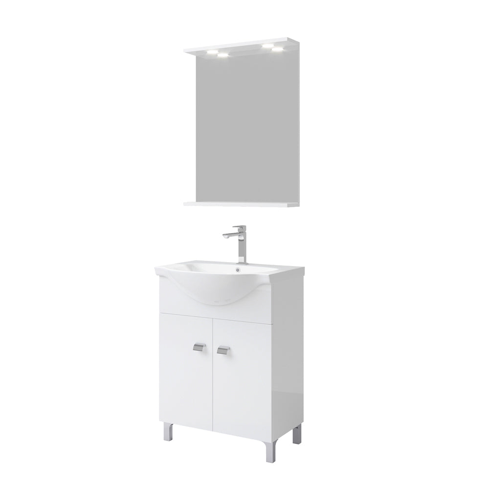 Composizione mobile da bagno Beta65 bianco lucido — Savini Due