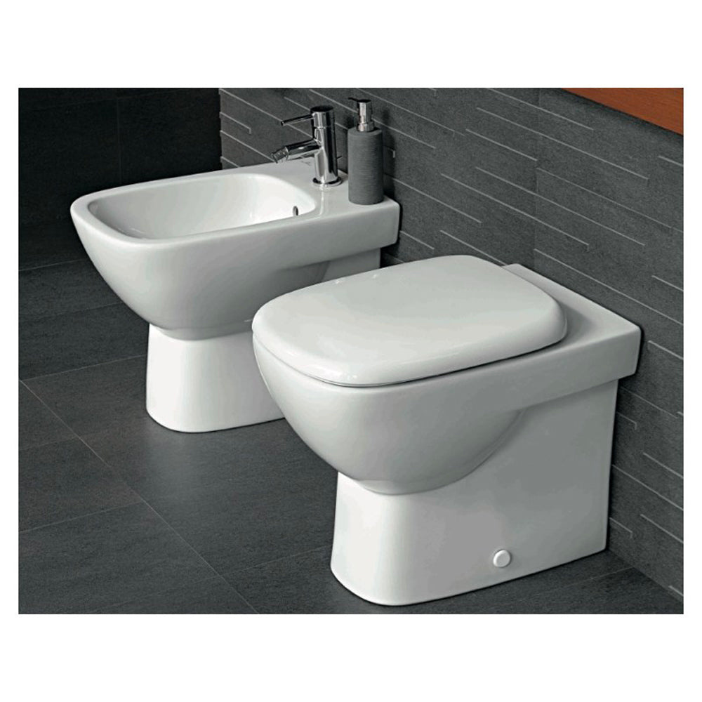 Sedile colato fantasia bianco — Sapal Copriwater