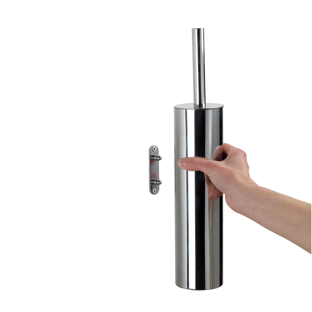 Portascopino sospeso Edera acciaio INOX — GEDY