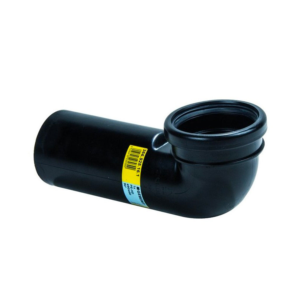 Curva di scarico WC a 90° per vaso sospeso Ø90 mm — Geberit
