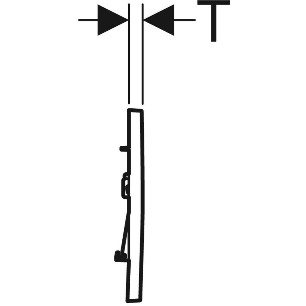 Placca di comando sigma 30" Bianco/Bianco Opaco/Bianco — Geberit