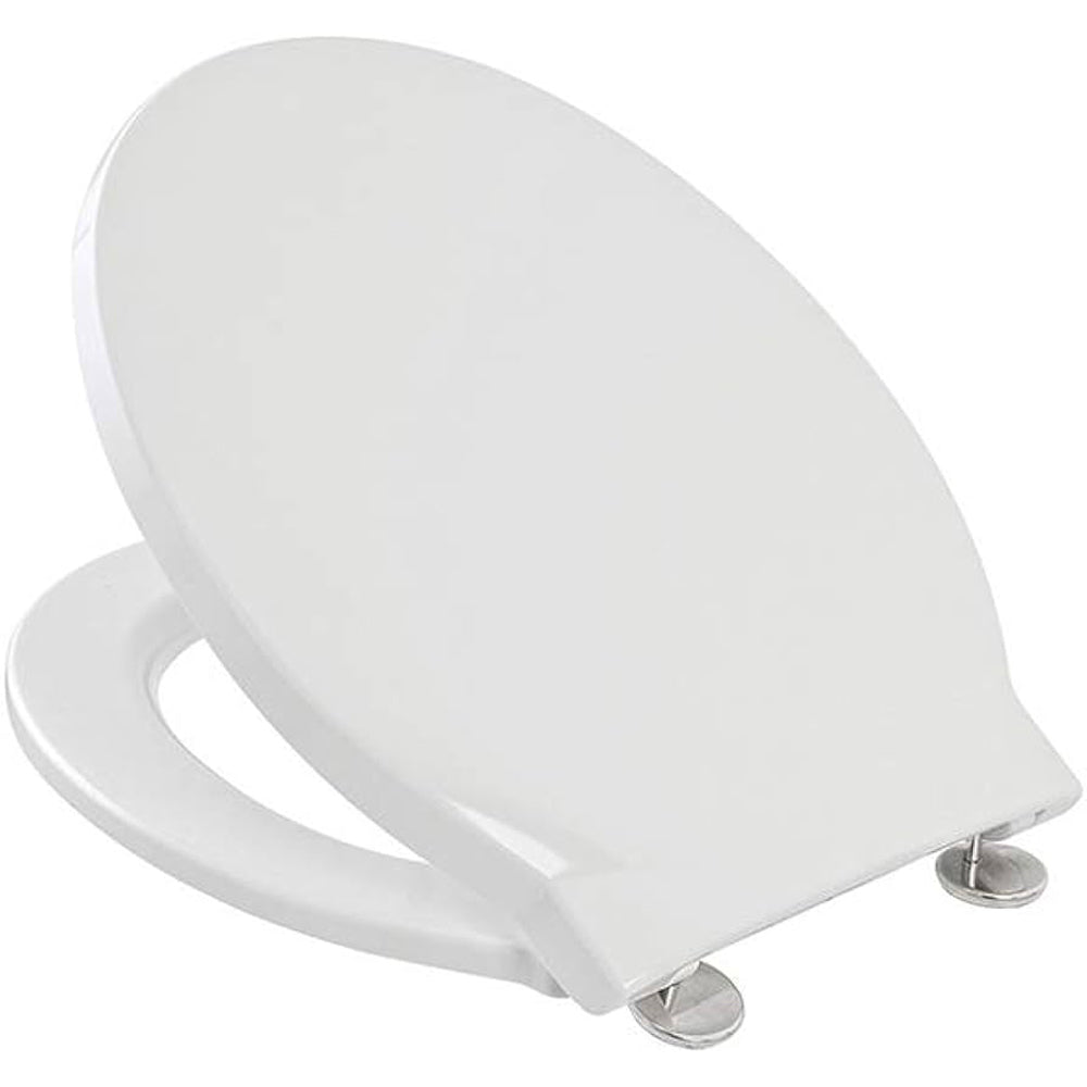 Sedile MDF poliesterato quarzo bianco - chiusura normale — SEBA