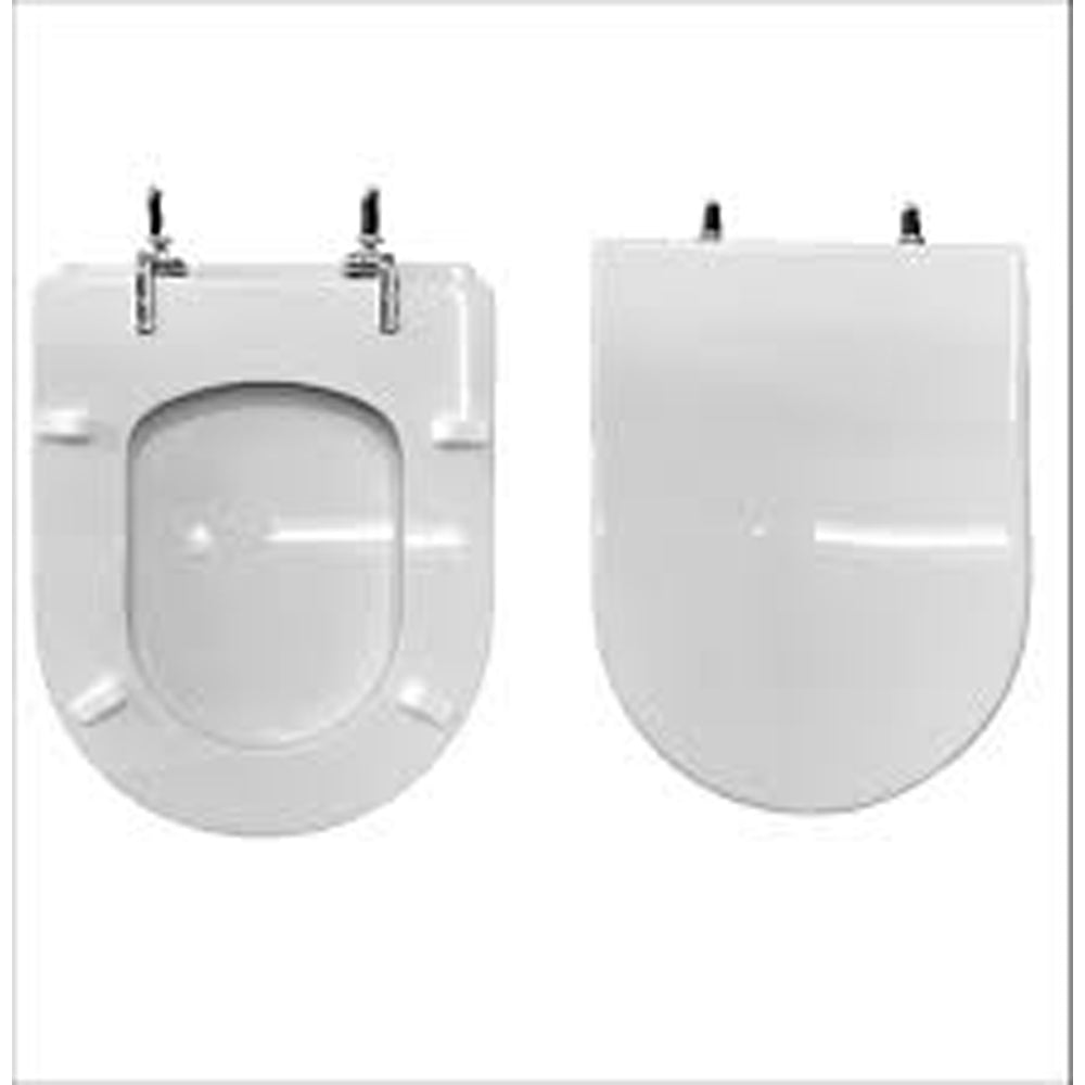Sedile MDF poliesterato clodia bianco - chiusura normale — SEBA