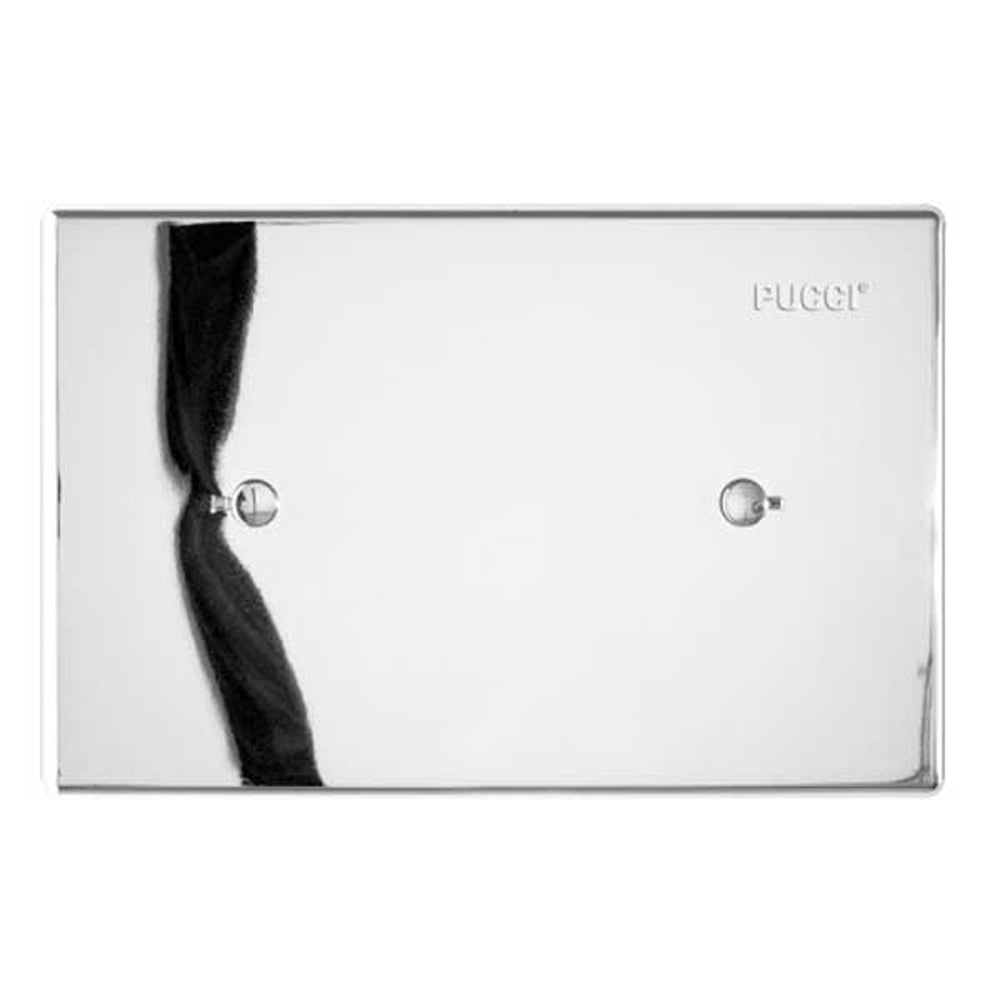 Placca cieca per cassetta incasso sara PNEUMATICA" cromo — Pucci