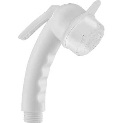 Doccetta shut-off con pulsante in ABS 1/2" - bianco — Cardinale Professional