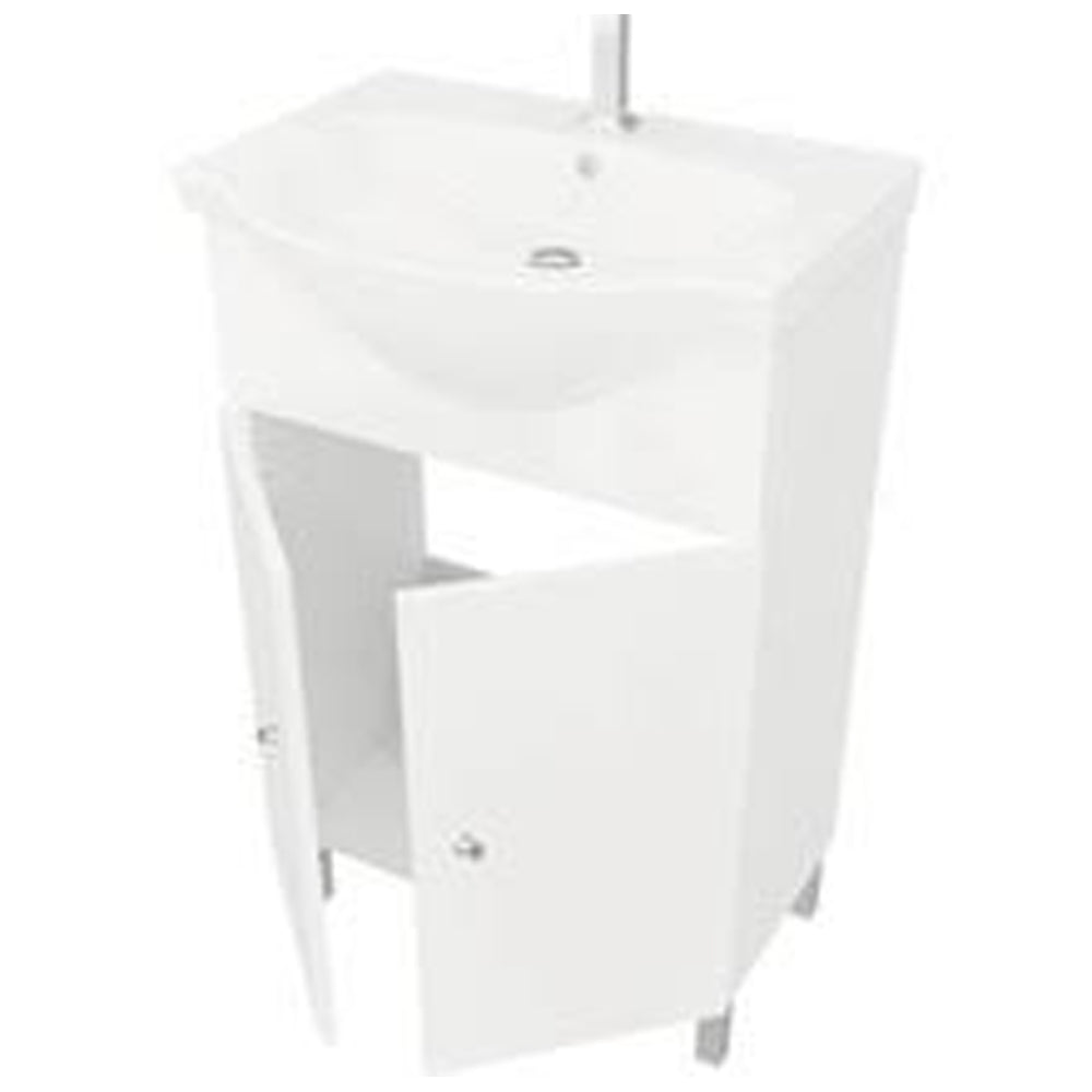 Composizione mobile da bagno stella NEW" bianco lucido - 50 cm — Savini Due