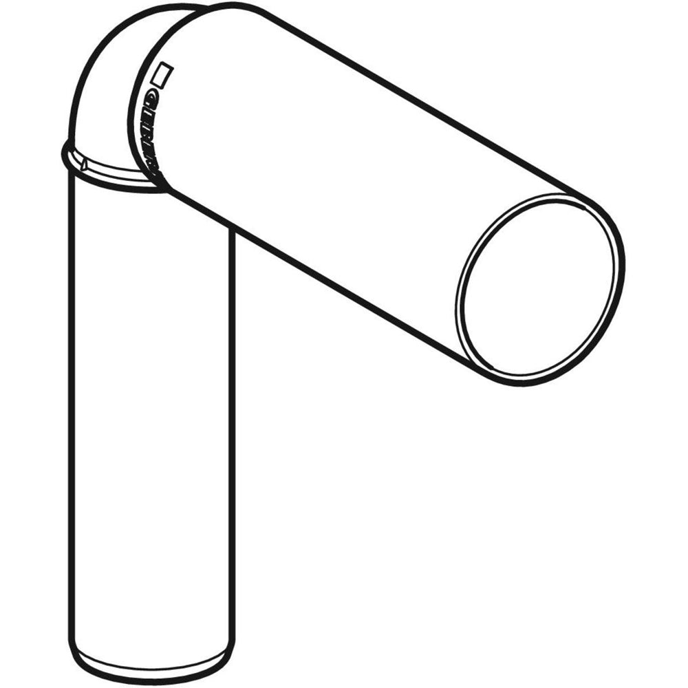 Curva tecnica prolungata a 90° silent-pp Ø50x46 mm — Geberit