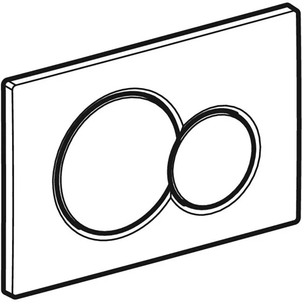 Placca di comando sigma 01" cromata — Geberit