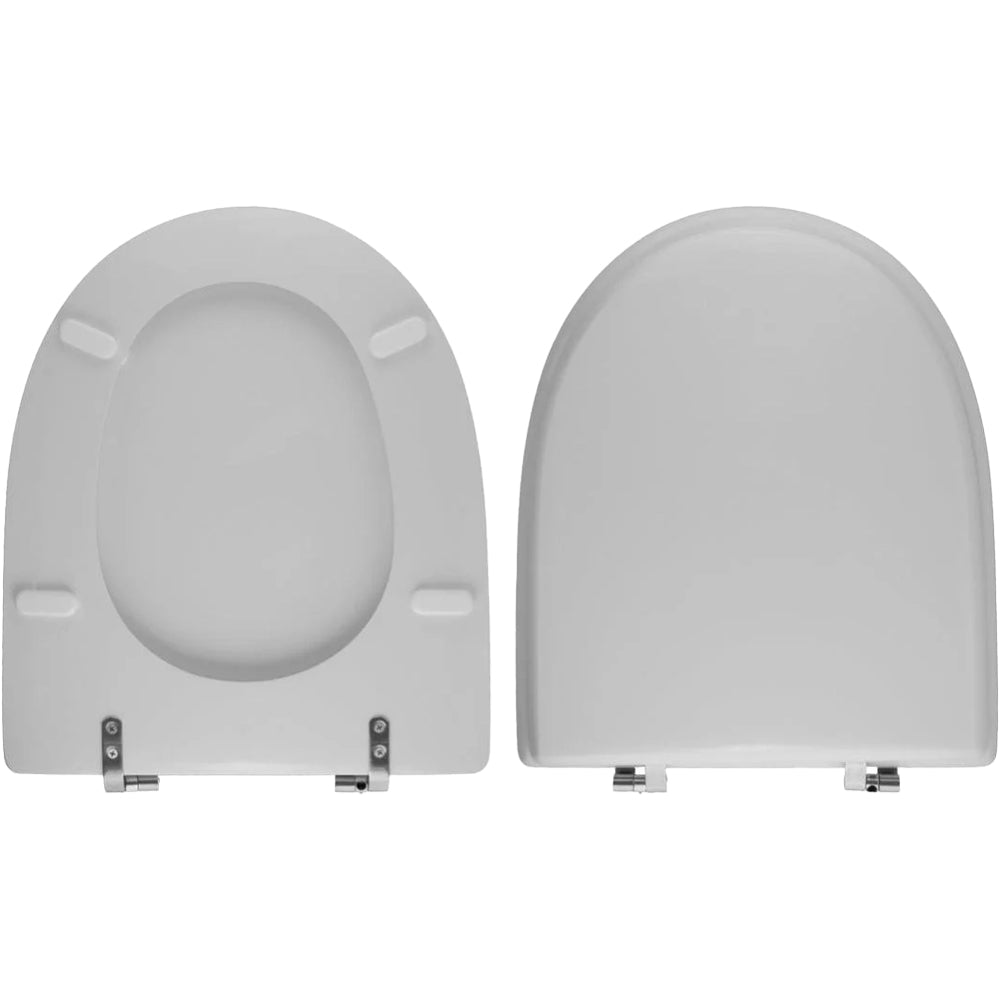Sedile MDF poliesterato baia bianco - chiusura normale — SEBA