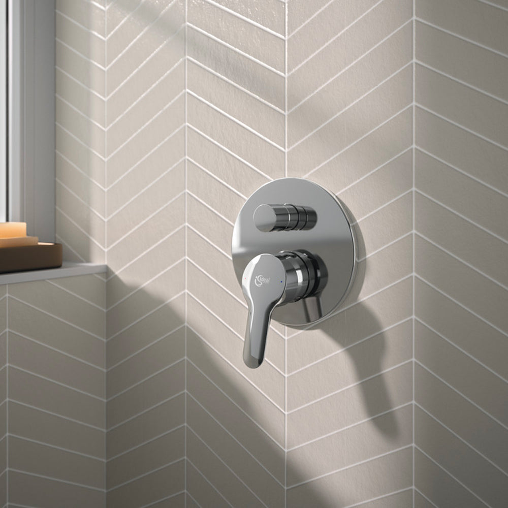 Miscelatore incasso doccia con deviatore alpha cromo — Ideal Standard