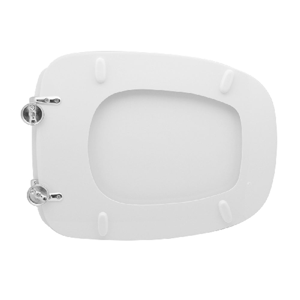 Sedile MDF poliesterato brio bianco - chiusura normale — SEBA