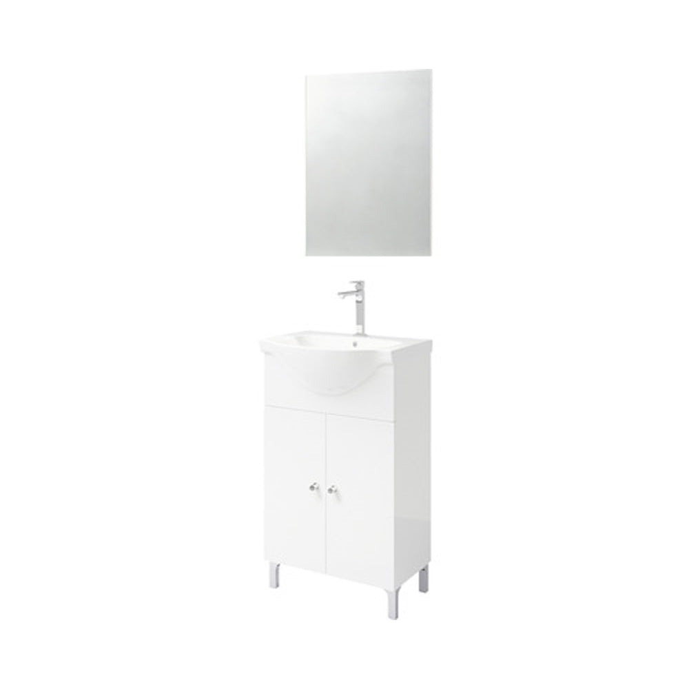 Composizione mobile da bagno stella NEW" bianco lucido - 50 cm — Savini Due