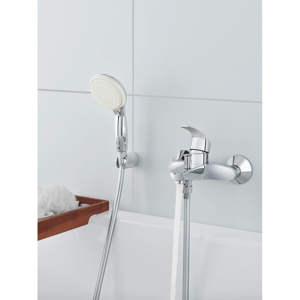 Miscelatore vasca esterno eurosmart NEW" cromo + set doccia — Grohe