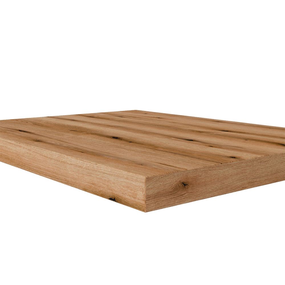 Mensolone Linea per lavabo d'appoggio rovere naturale L.120 x P.46 x H.3,8 cm — Savini Due