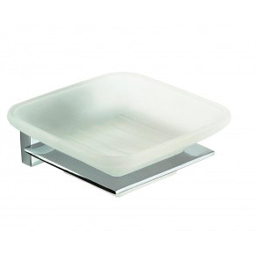 Portasapone giulia cromo-vetro — Cardinale Professional