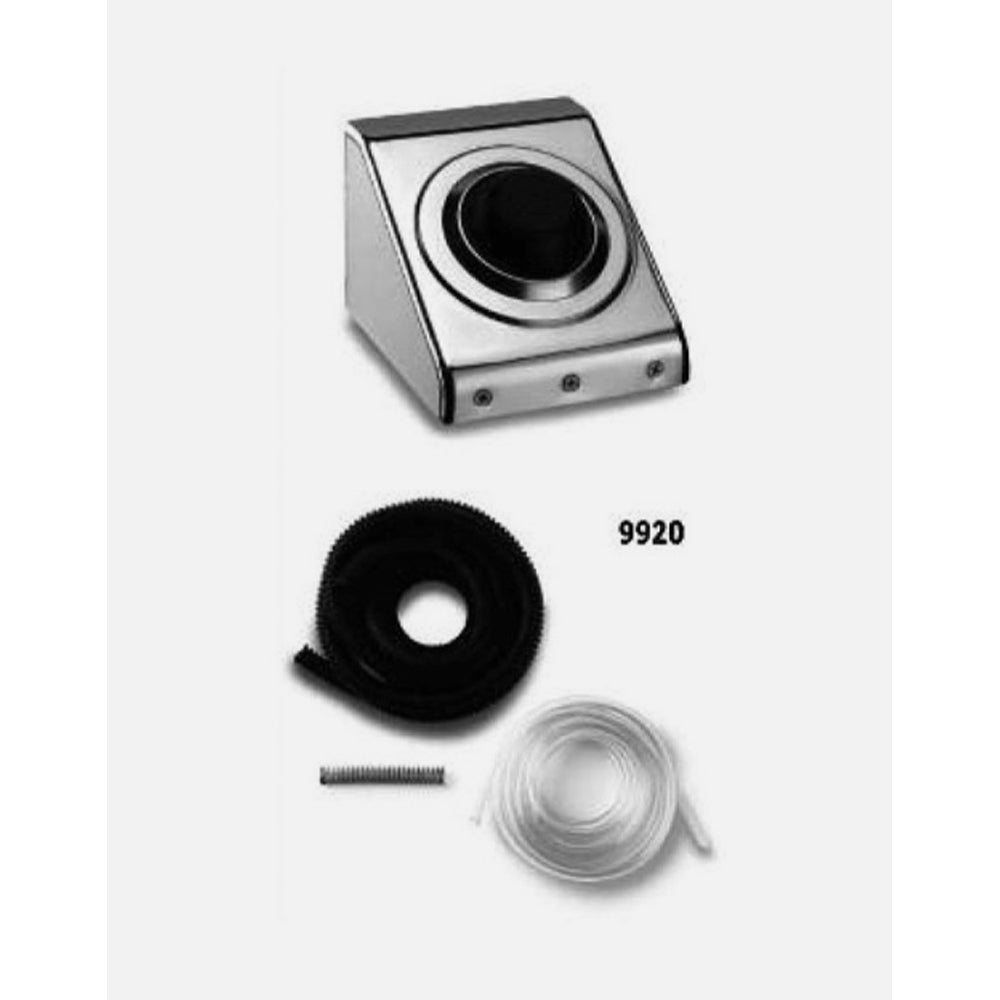 Comando pneumatico a pedale esterno a pavimento o parete con placca INOX per sara pneu — Pucci