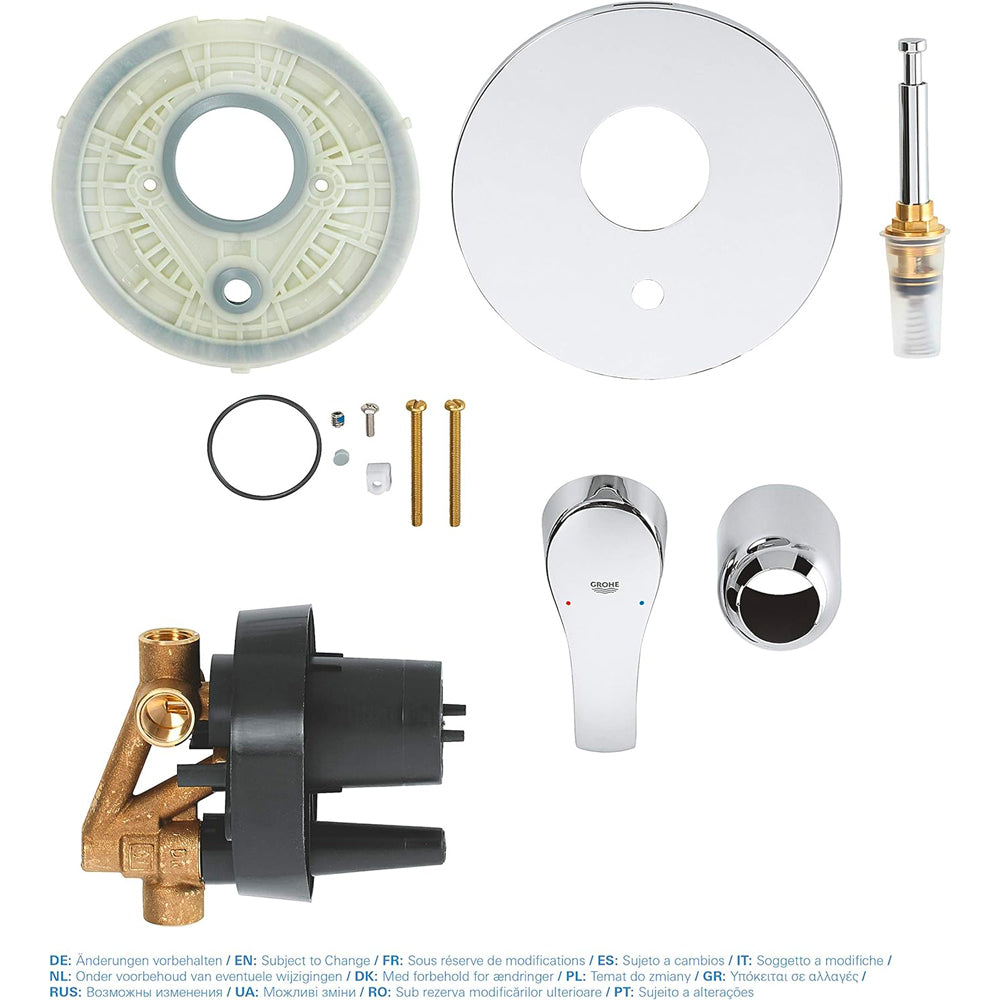 Miscelatore doccia incasso eurosmart NEW" con deviatore cromo — Grohe