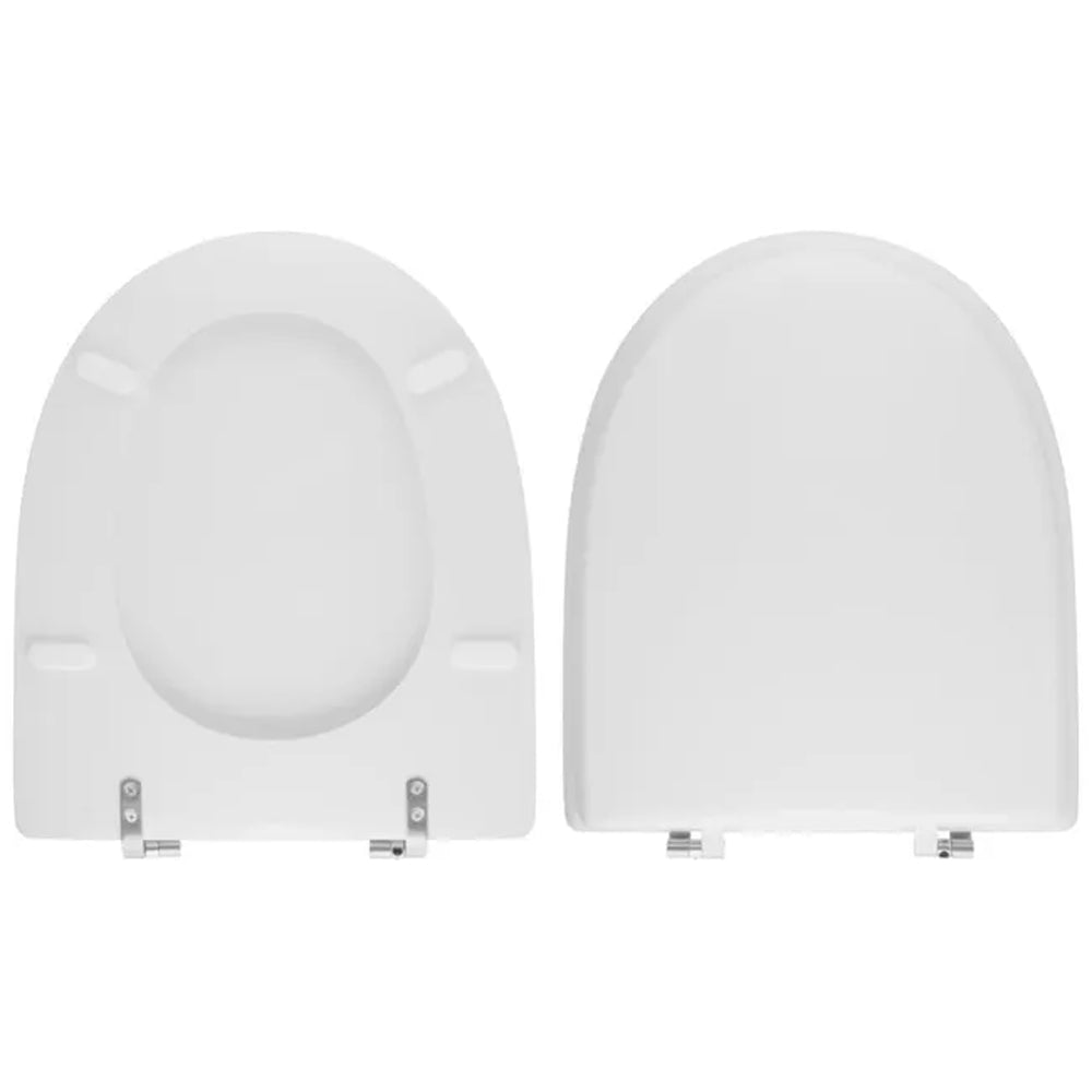 Sedile MDF poliesterato zeus bianco - chiusura normale — SEBA