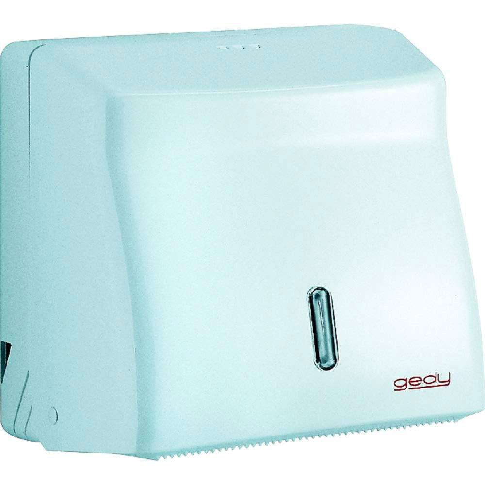 Distributore salviette di carta piegate o a rotolo bianco — GEDY