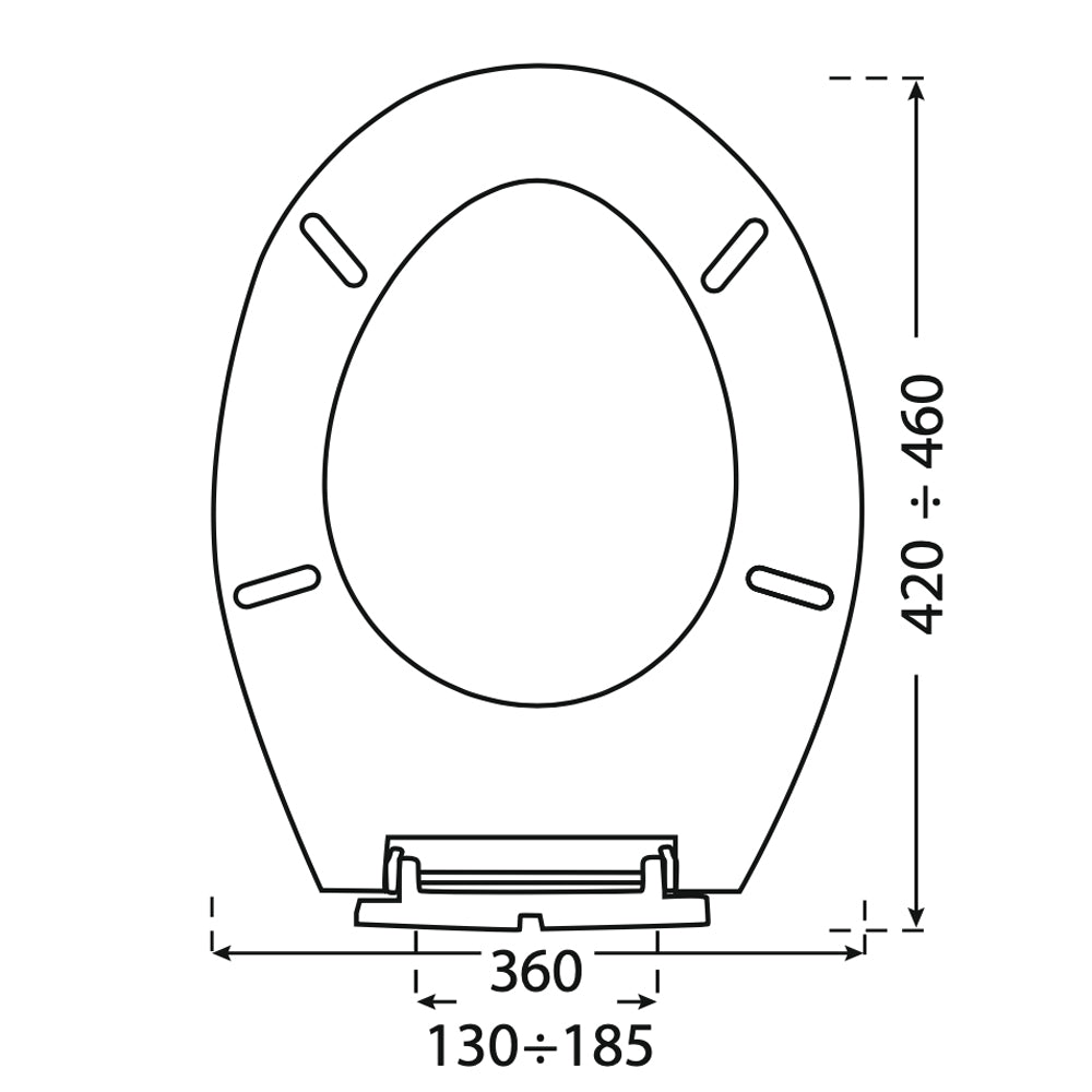 Sedile termoplastico Z3 universale bianco — CR