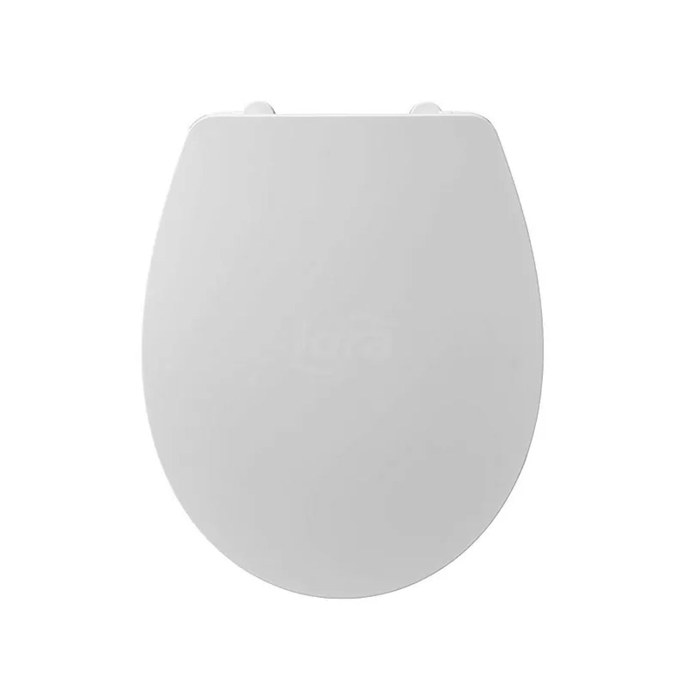 Sedile MDF poliesterato quarzo bianco - chiusura normale — SEBA