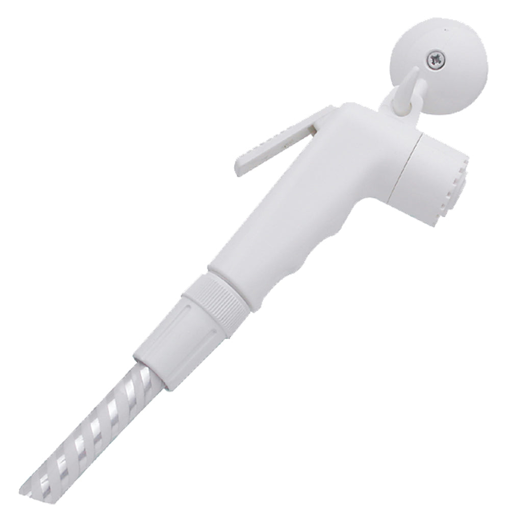 Kit doccia shut-off America con gancio e flessibile spiralato 1/2" - 150 cm