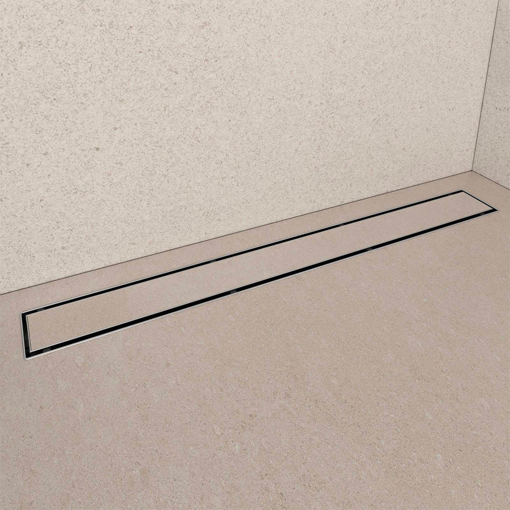 Canaletta per doccia a pavimento con porta piastrella cm 55 + guaina 1 m² — Stamplast