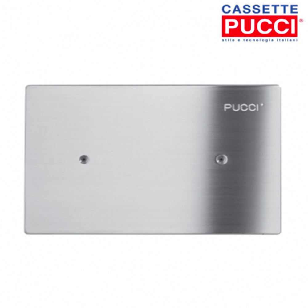 Placca cieca per cassetta incasso sara PNEUMATICA" acciaio INOX — Pucci