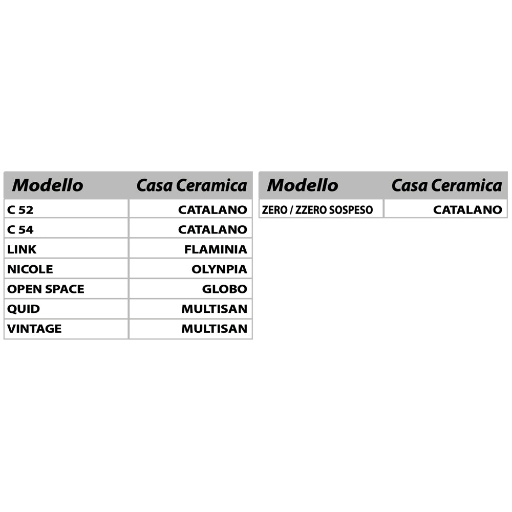 Sedile colato c 52 bianco - chiusura normale — Sapal Copriwater