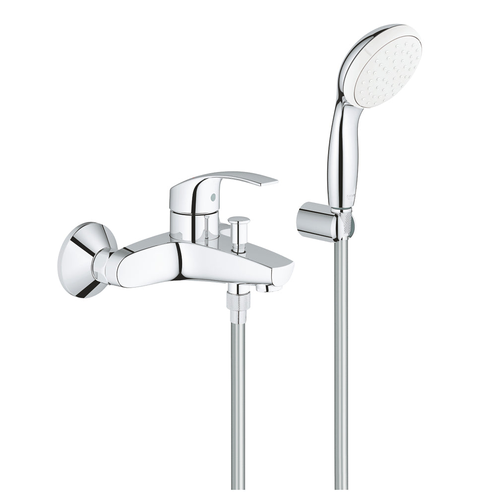 Miscelatore vasca esterno eurosmart NEW" cromo + set doccia — Grohe