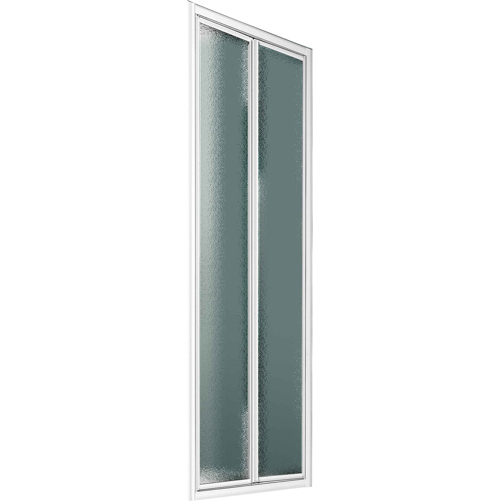 Porta doccia a 2 ante battenti Smeralda bollicine acrilico 73-78 H.185 - ap. 60 cm — Giava