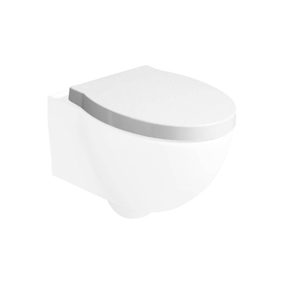Sedile termoindurente short bianco - chiusura rallentata — SEBA