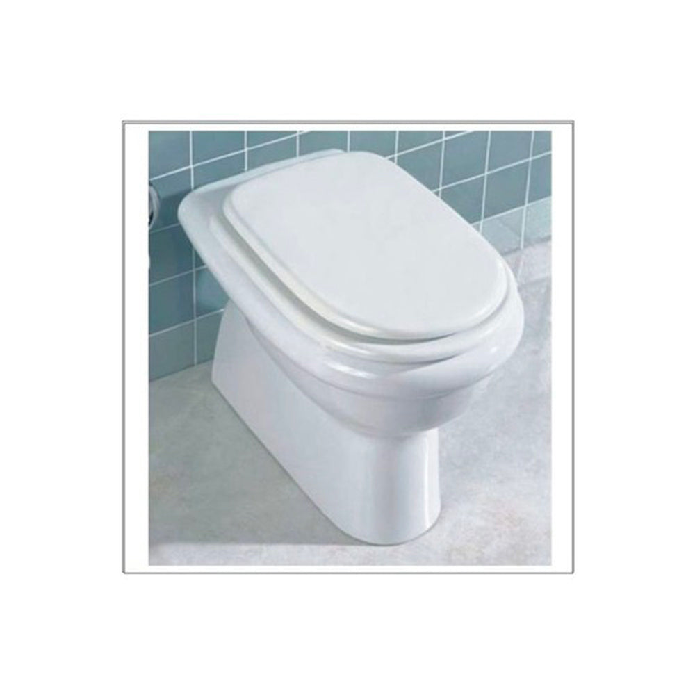Sedile MDF poliesterato afrodite bianco - chiusura normale — SEBA
