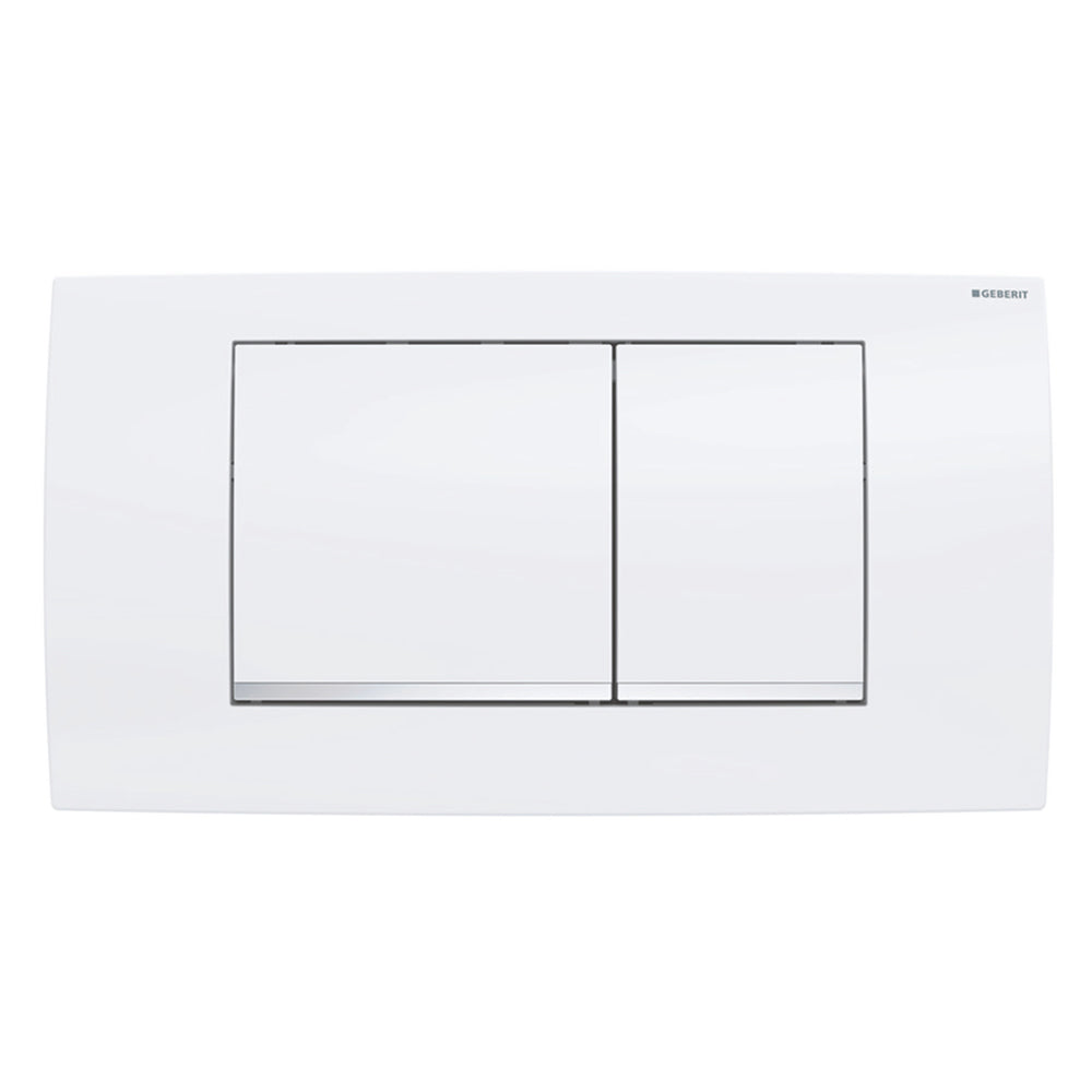 Placca di comando twinline 30" Bianco/Cromo/Bianco — Geberit