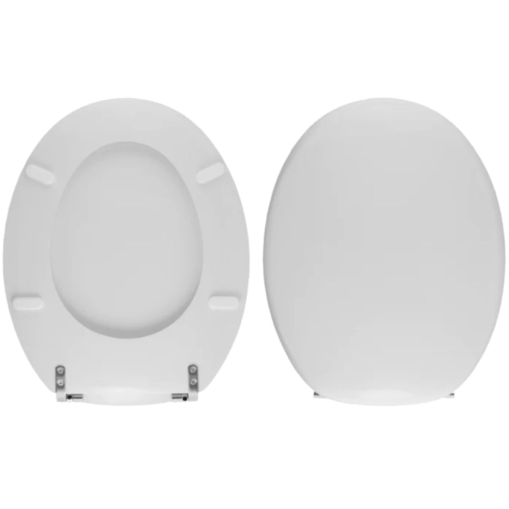 Sedile MDF poliesterato piemontesina bianco - chiusura normale — SEBA