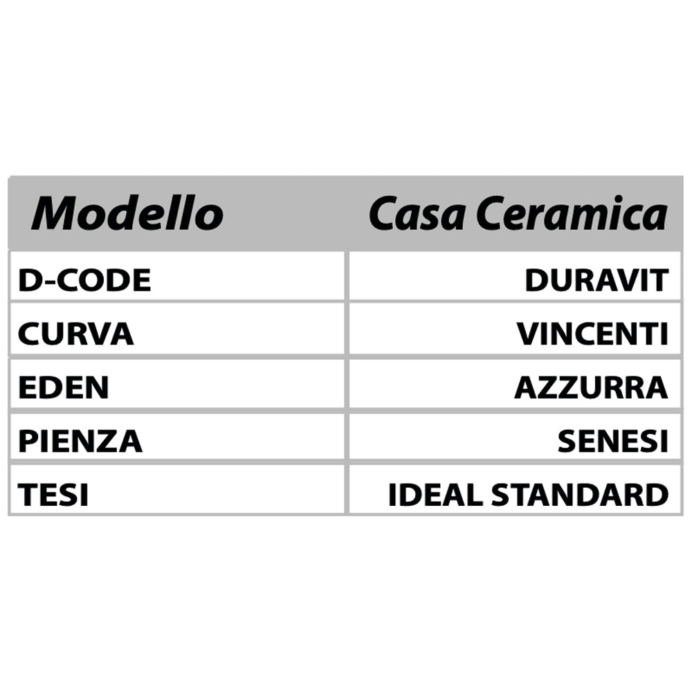 Sedile colato tesi bianco — Sapal Copriwater