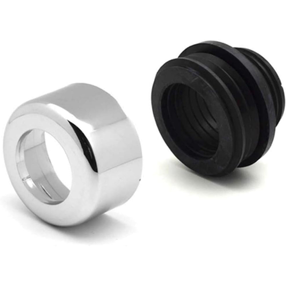 Morsetto combinato con coprimorsetto cromo - Ø48/58 mm — Pucci