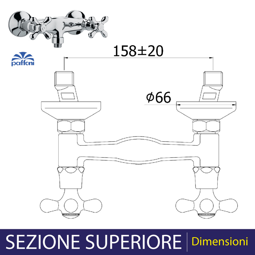 Gruppo doccia esterno iris bronzo — Paffoni